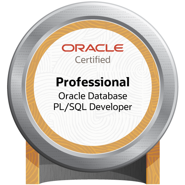 Oracle PL/SQL Developer Certified Professional badge